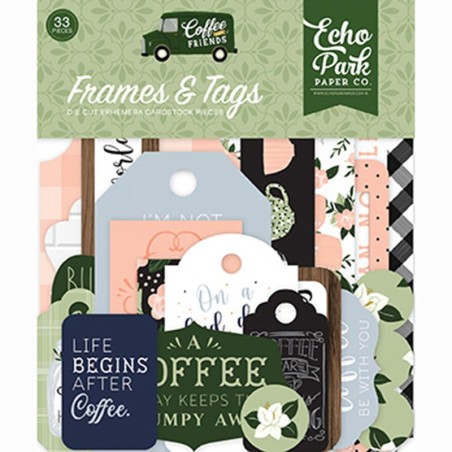 Echo park Frames e Tags Coffee and friends - 2