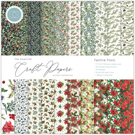 Craft Paper Pad - Festive Flora - 2