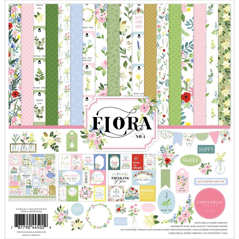 Paper Pad Carta Bella - Flora No.4 - 8