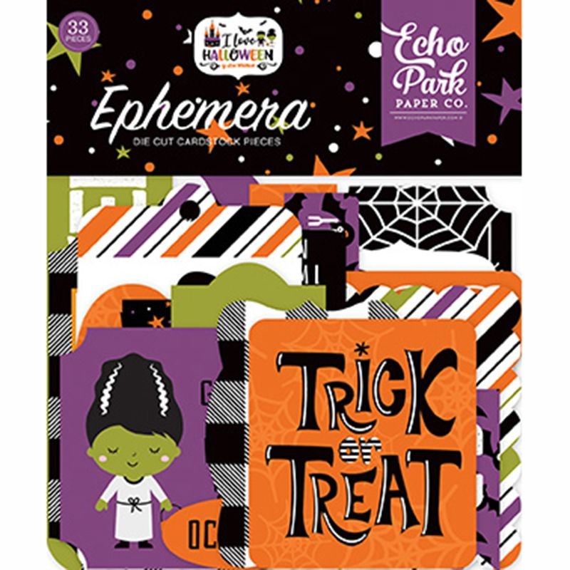 Echo Park Ephemera - I love Halloween - 2