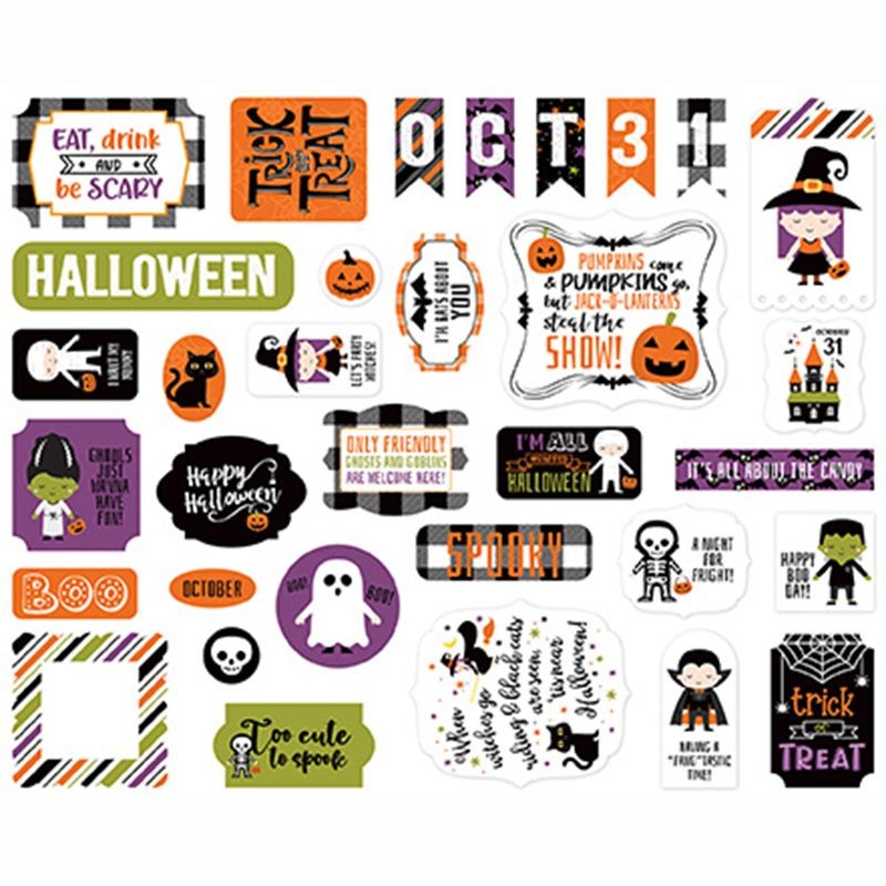 Echo Park Ephemera - I love Halloween - 3