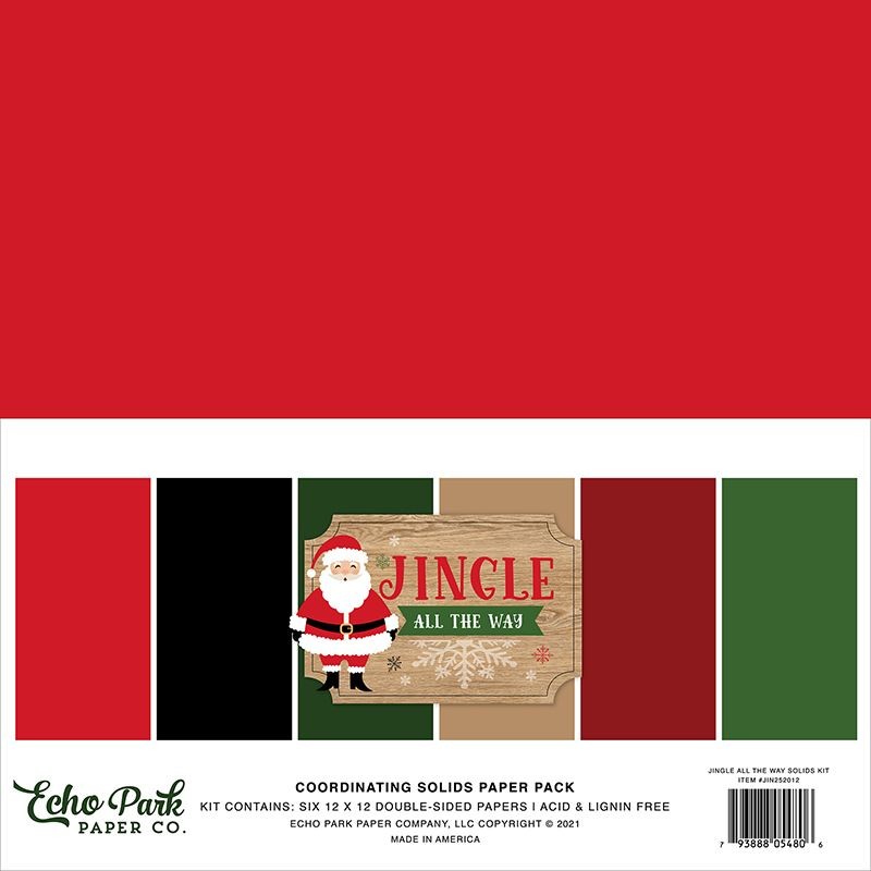 Echo Park Paper Pad - Jingle All The Way Coordinating - 2