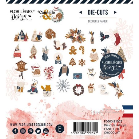 "IN ARRIVO" Floriléges Die Cuts Calque - Cannelle & Chocolate - 1