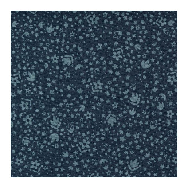 Tessuto Moda Fabrics Midnight Fiori - 1