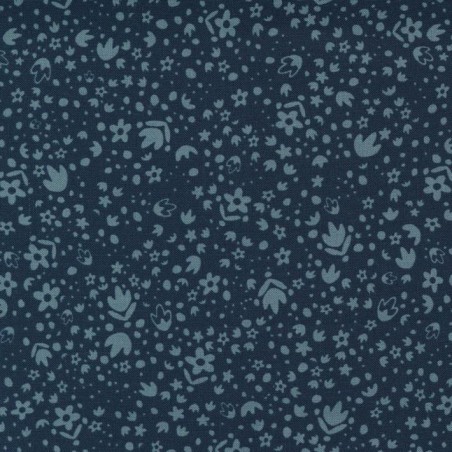 Tessuto Moda Fabrics Midnight Fiori - 1