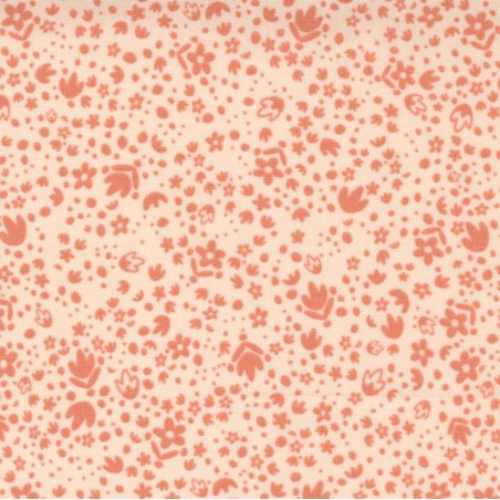 Tessuto Moda Fabrics Pale Peony Fiori - 1