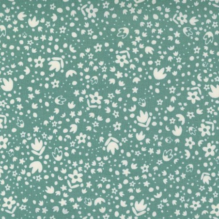 Tessuto Moda Fabrics Deep Waters Fiori - 1