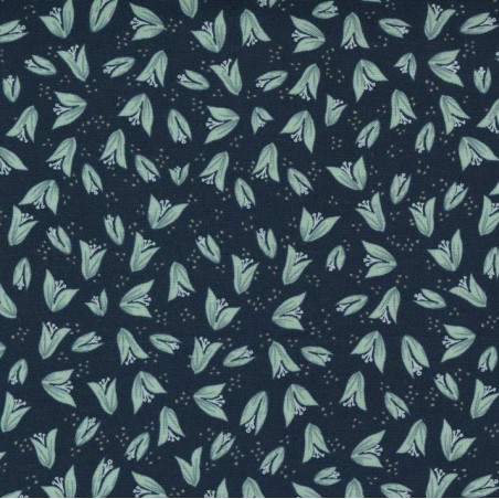 Tessuto Moda Fabrics Midnight Tulipani - 1