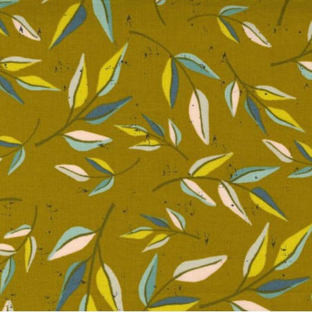 Tessuto Moda Fabrics Dijon Foglie - 1