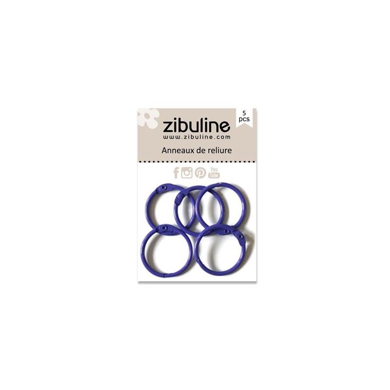 Zibuline - Anelli 25mm Violet - 2