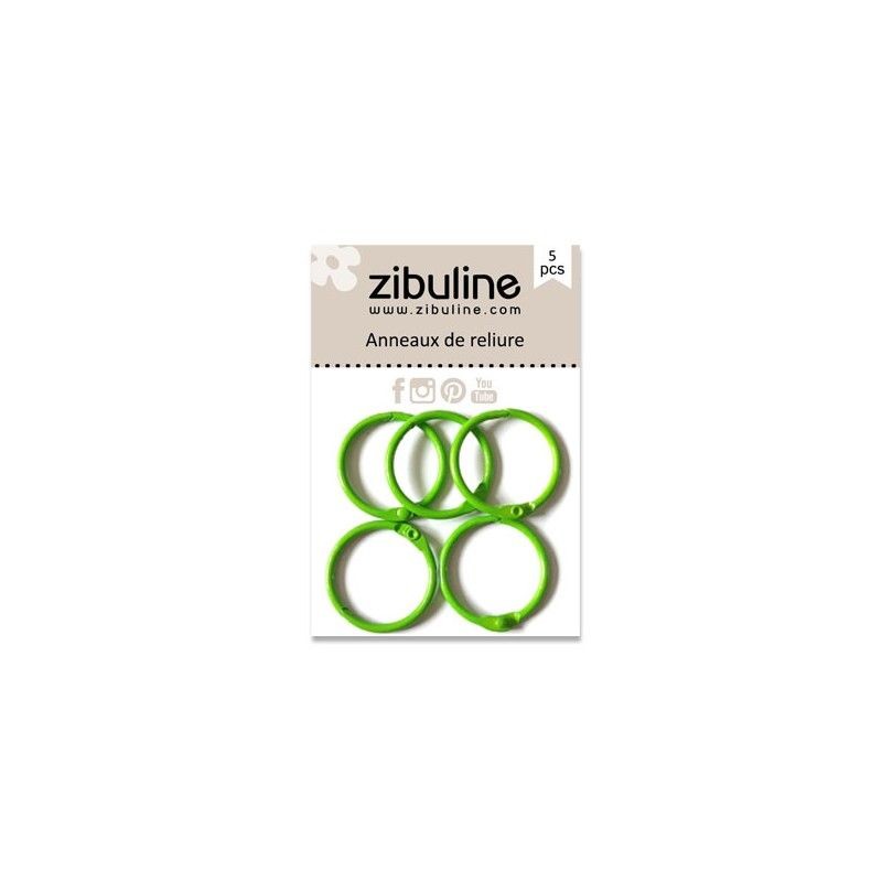 Zibuline - Anelli Apribili 25mm Verde - 1