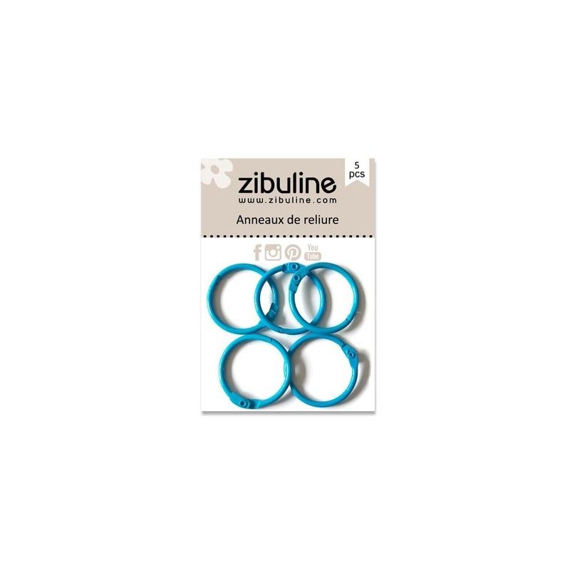 Zibuline - Anelli Apribili 25 mm Azzurri - 2