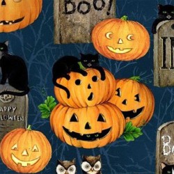 Tessuto Halloween - Pumpkin Hollow 066489 - 1