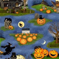 Tessuto Halloween - Pumpkin Hollow 063479 - 1
