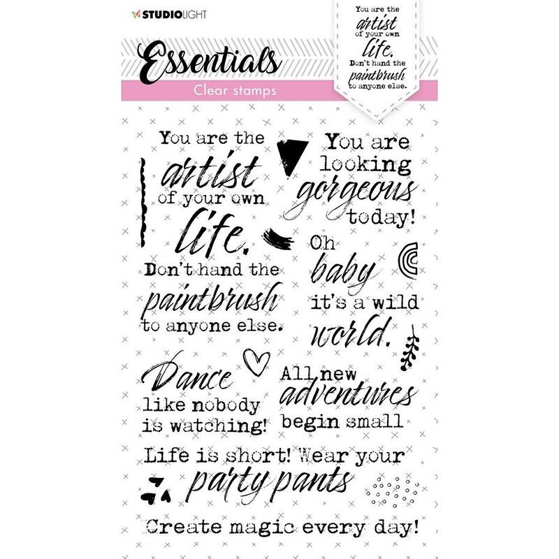 Studio Light Clear Stamps - You Are An Artist - 1