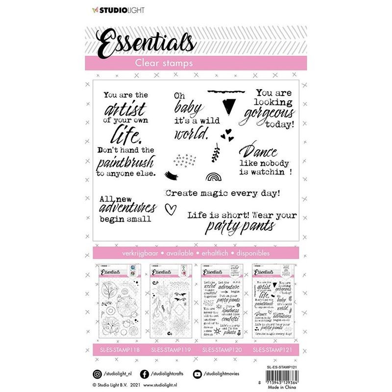 Studio Light Clear Stamps - You Are An Artist - 2