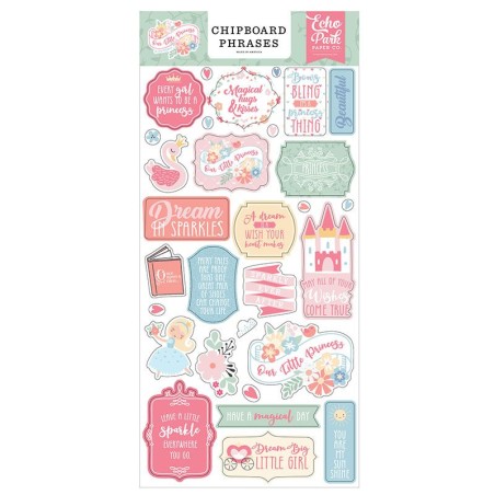 Echo Park Chipboard Phrases - Our Little Princess - 1