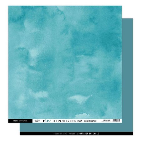 Floriléges Carta da Scrap - Liberty Faux Unis - 3