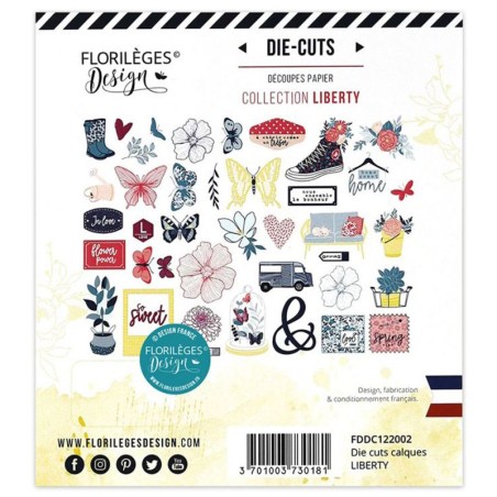 Floriléges Die Cuts Vellum - Liberty - 1