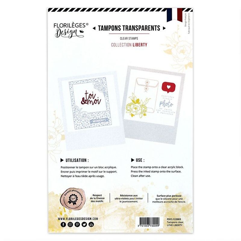Floriléges Clear Stamps - Love Liberty - 1