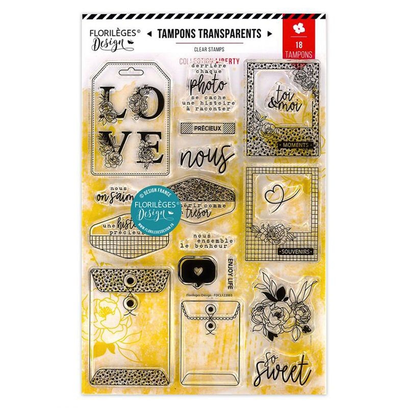 Floriléges Clear Stamps - Love Liberty - 2