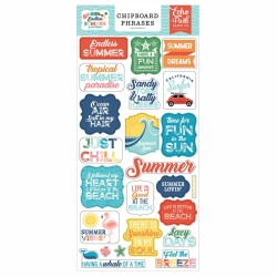 Echo Park Chipboard Phrases - Endless Summer - 1
