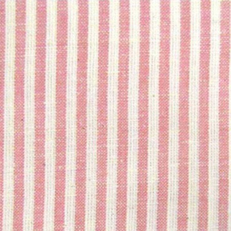 Tessuto Tinto in Filo - Petal Pink Candy Stripe - 1