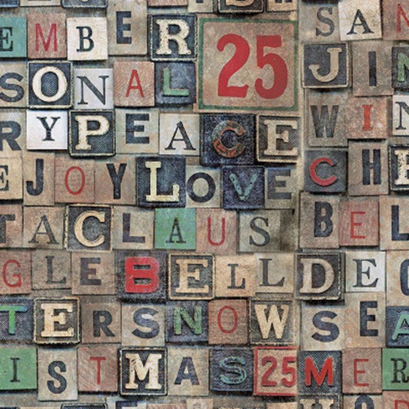 Tim Holtz - Eclectic Elements Christmas Blocks - 1