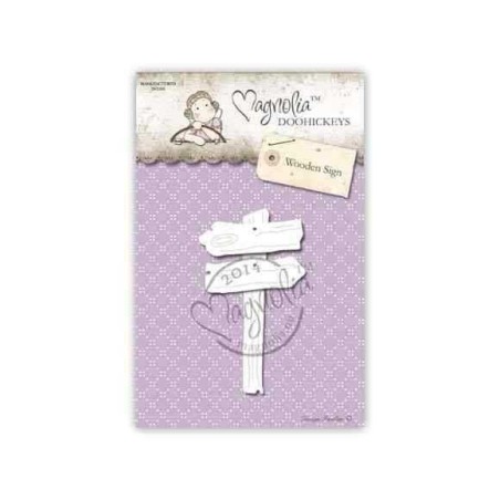 Fustella Magnolia Cartello in Legno - Wooden Sign - 1