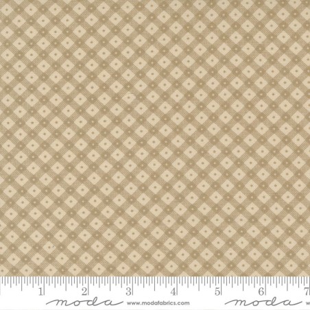 Tessuto Moda Fabrics Tan Tonal Squares - 1