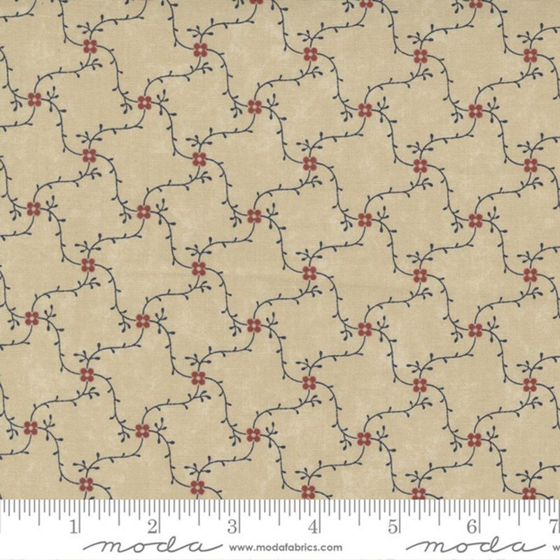 Tessuto Moda Fabrics Tan Multi Branch - 1