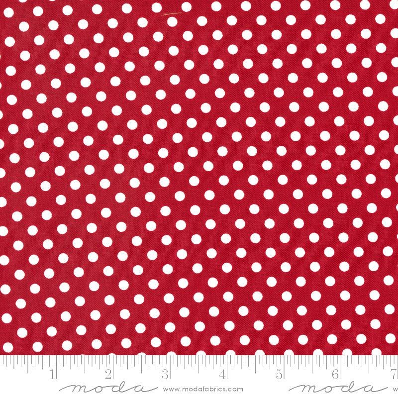 Tessuto Moda Fabrics Cardinal Pois - 1
