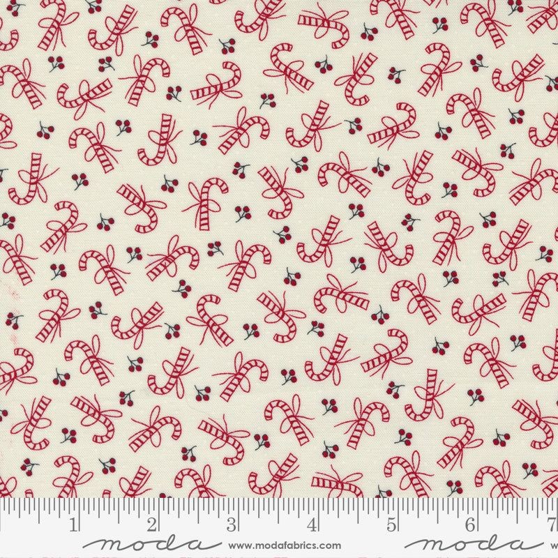 Tessuto Moda Fabrics Snow Candy Cane - 1