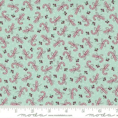 Tessuto Moda Fabrics Frosty Candy Cane - 1