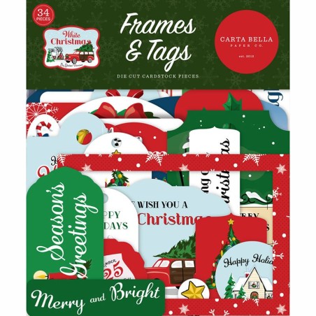Carta Bella Frames e Tag - White Christmas - 1