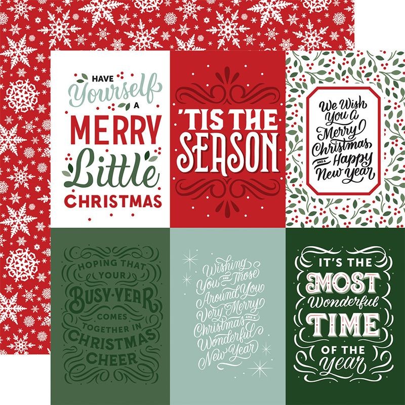 Echo Park Paper Pad - Christmas Salutation NO.2 - 6