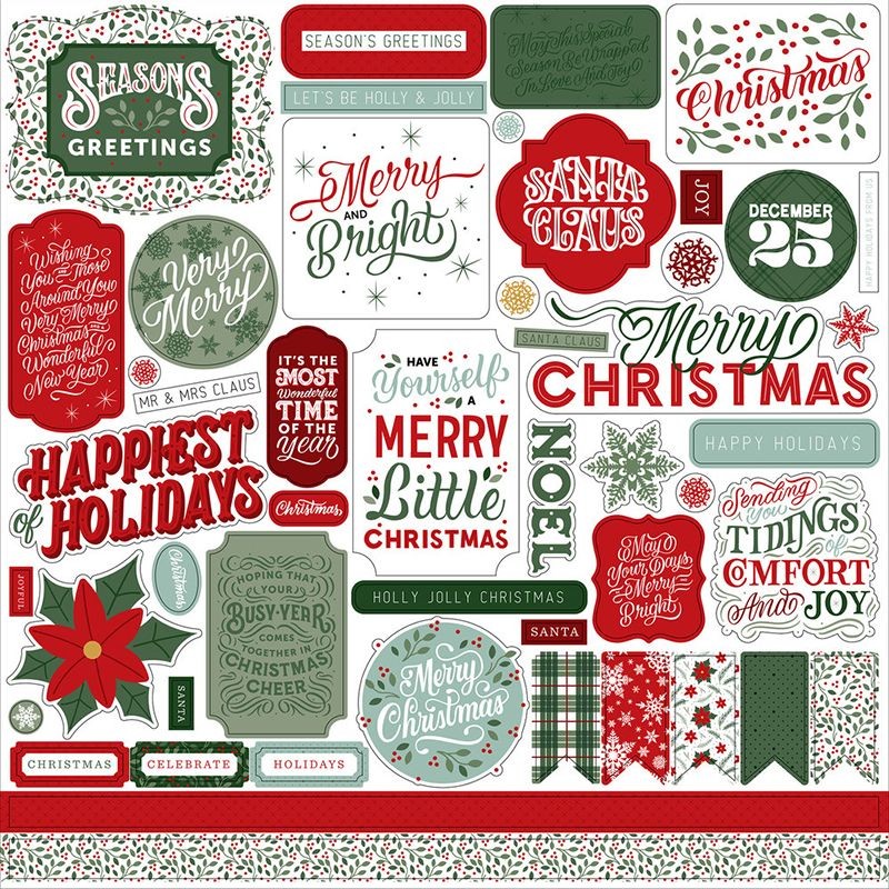 Echo Park Paper Pad - Christmas Salutation NO.2 - 8