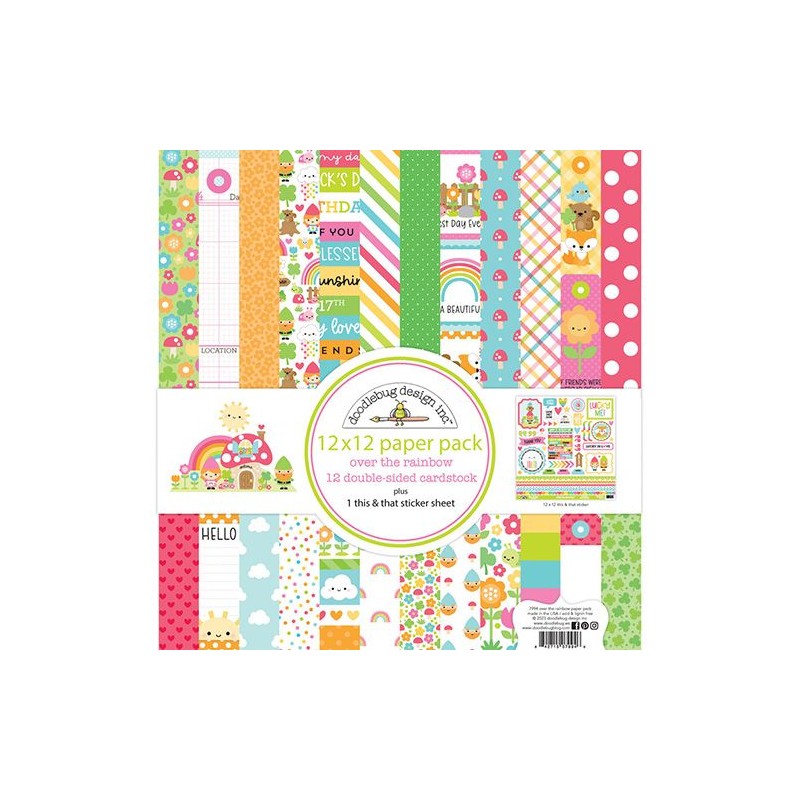 Doodlebug Paper Pad - Over The Rainbow - 1