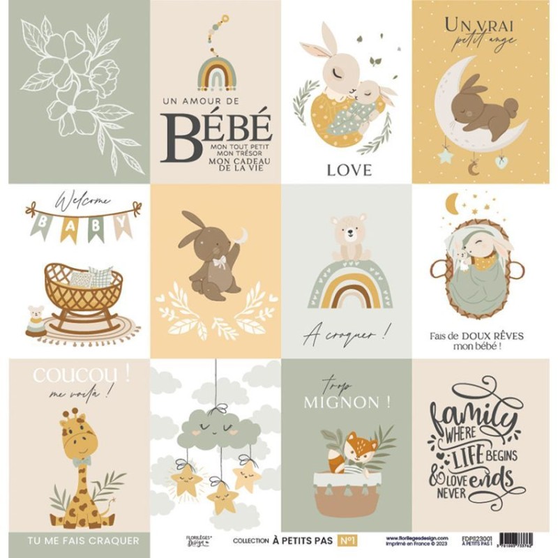 Florilegés Carte da Scrap-A Petit Pas Boy - 3