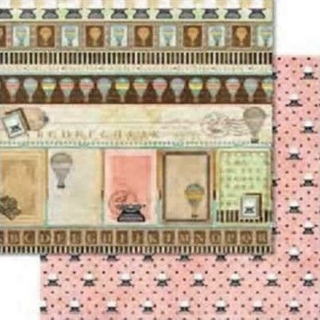 Ursus Carta da Scrap Glitterata Hot Air Ballon mot280 - 1