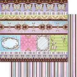 Ursus Carta da Scrap Glitterata Butterflies mot78 - 1