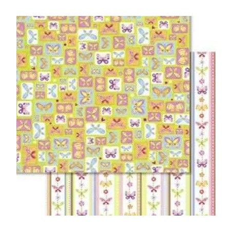 Ursus Carta da Scrap Glitterata Butterflies 2 mot229 - 1