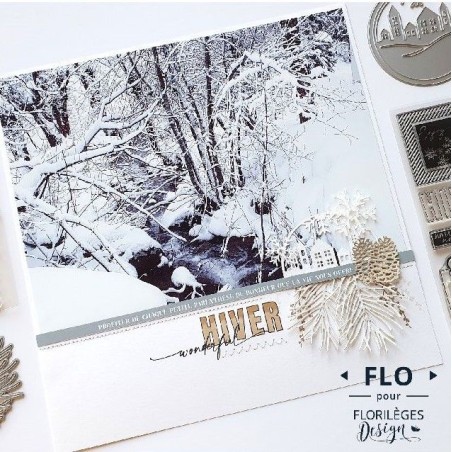Timbro Florileges – Hiver Blanc - 2