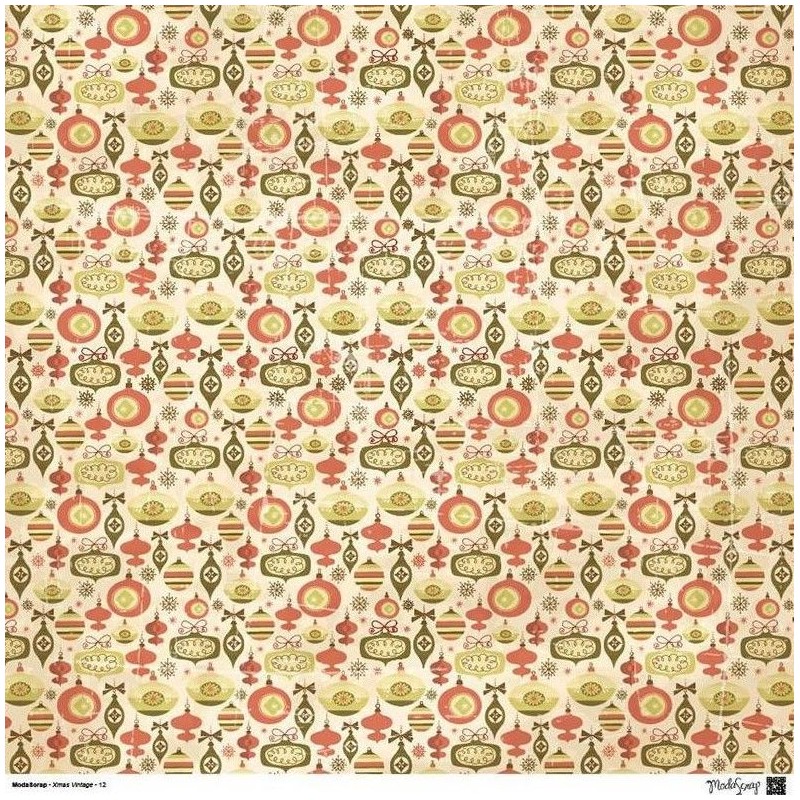 Moda Scrap Carte 12”x12” – Xmas Vintage - 13