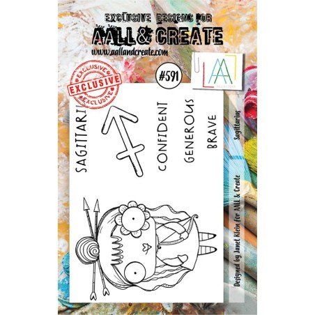 Aall & Create Stamp - Sagittarius - 1