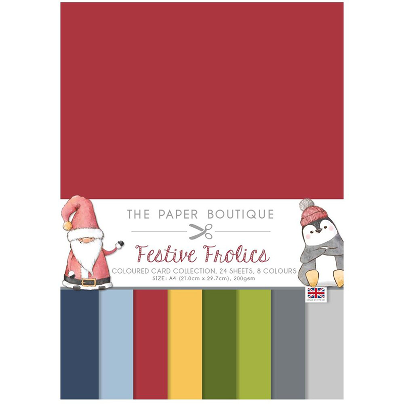 The Paper Boutique Coloured Card - Festive Frolics - 1