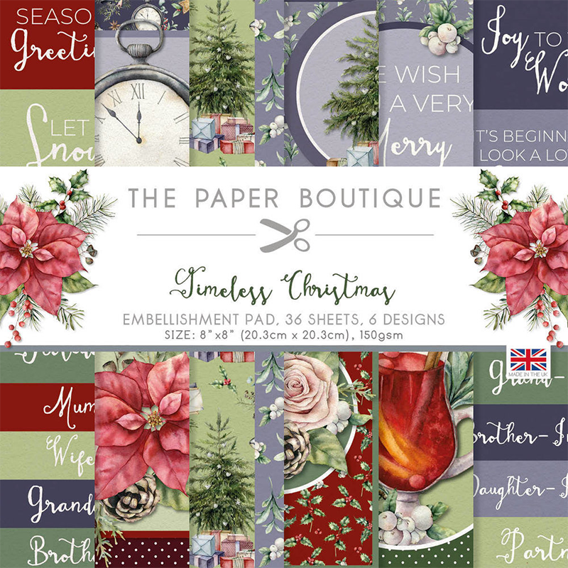 The Paper Boutique Embellishment Pad - Timeless Christmas - 1