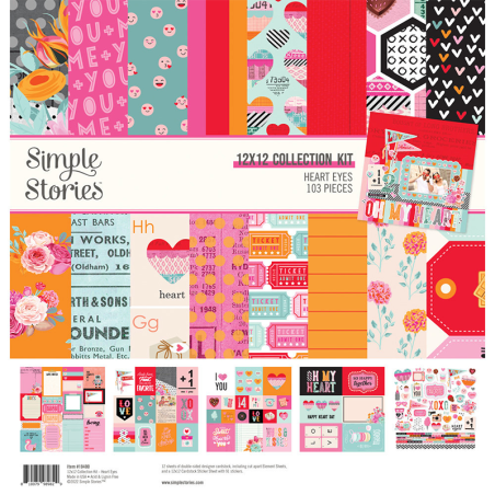 Simple Stories Paper Pad - Heart Eyes - 1