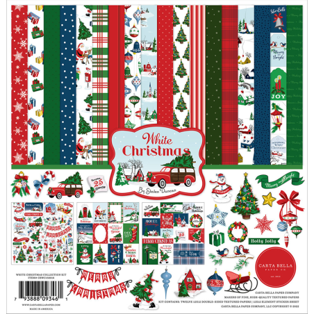 Carta Bella Paper Pad - White Christmas - 1