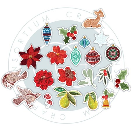 Craft Chipboard Ephemera - Tis The Season - 1